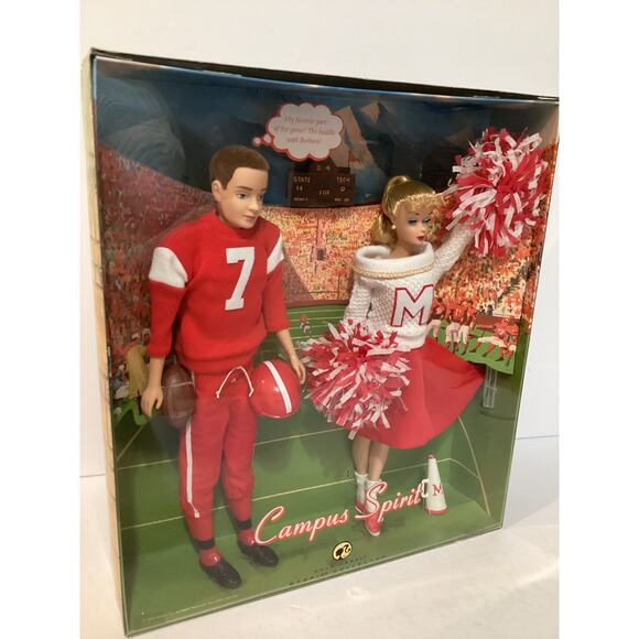 Campus Spirit Barbie and Ken Giftset 2008 Mattel L9649 Gold Label - Picture 4 of 6